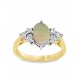 Pre Owned 18ct Opal and Diamond Ring ZB878